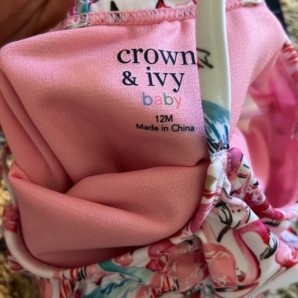 NWT Crown & Ivy Bathing Suit 12m - Picture 3 of 4